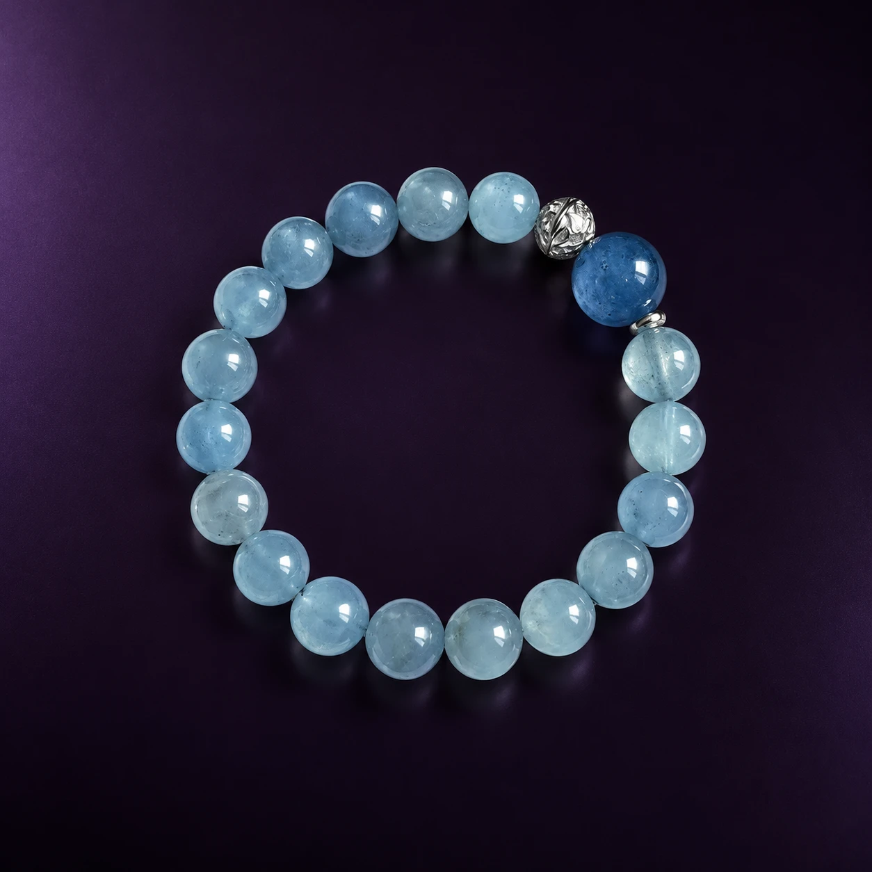 Composition 005 — Pale Blue Depth bracelet