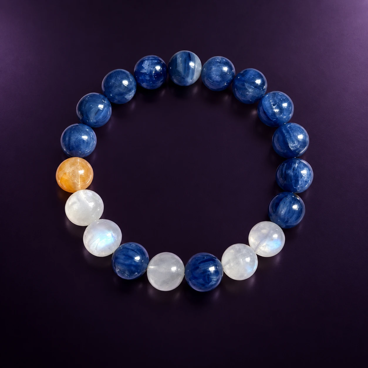 Composition 012 — Deep Blue Soft Warm bracelet